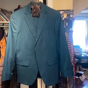 Jf J Ferrar Green Suit 38S
